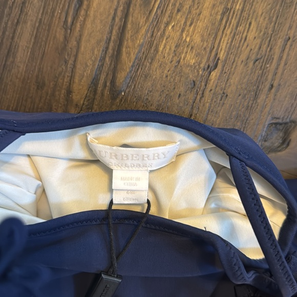 NWT 6M Burberry swim suit skirted blue - Picture 4 of 4
